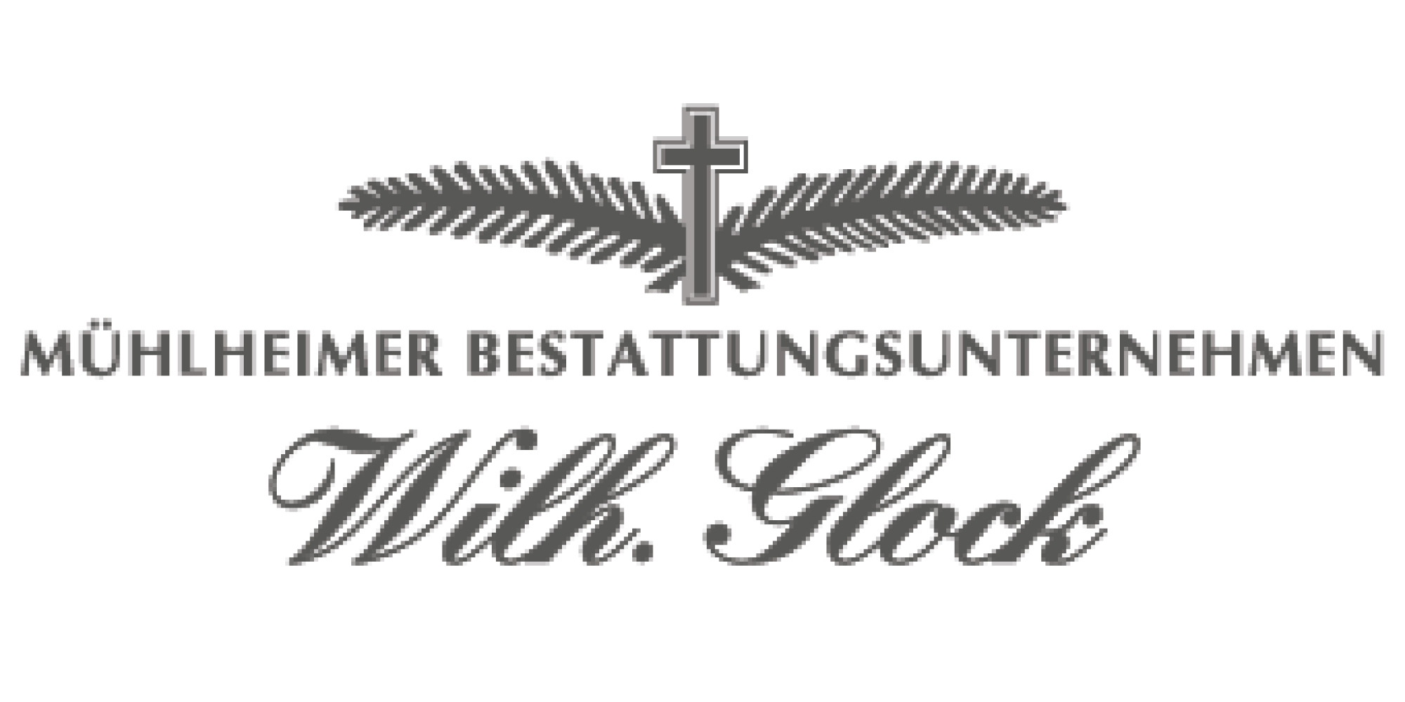 Logo vom Mühlheimer Bestattungsunternehmen Wilh. Glock in Mühlheim am Main für Bestattungs- und Vorsorgeleistungen